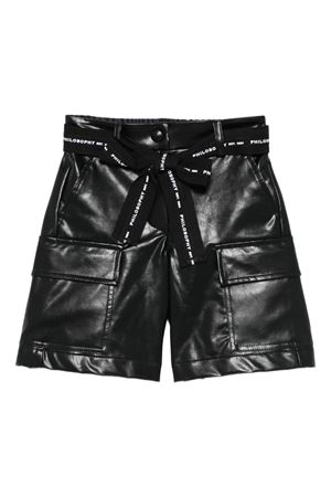 bermuda in viscosa nero PHILOSOPHY KIDS | I1F4096404P050